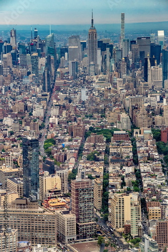 Aerial view of Manhattann New York City