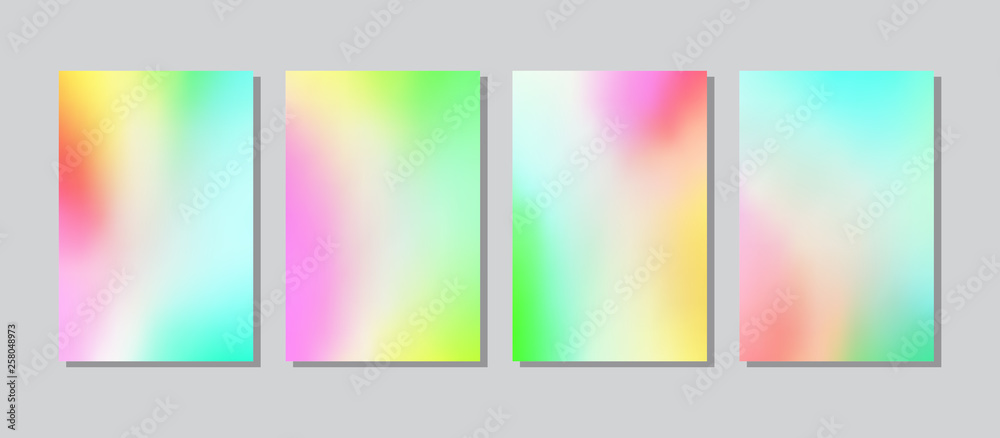 Screen gradient set with modern abstract backgrounds. Screen gradient set with modern abstract backgrounds.