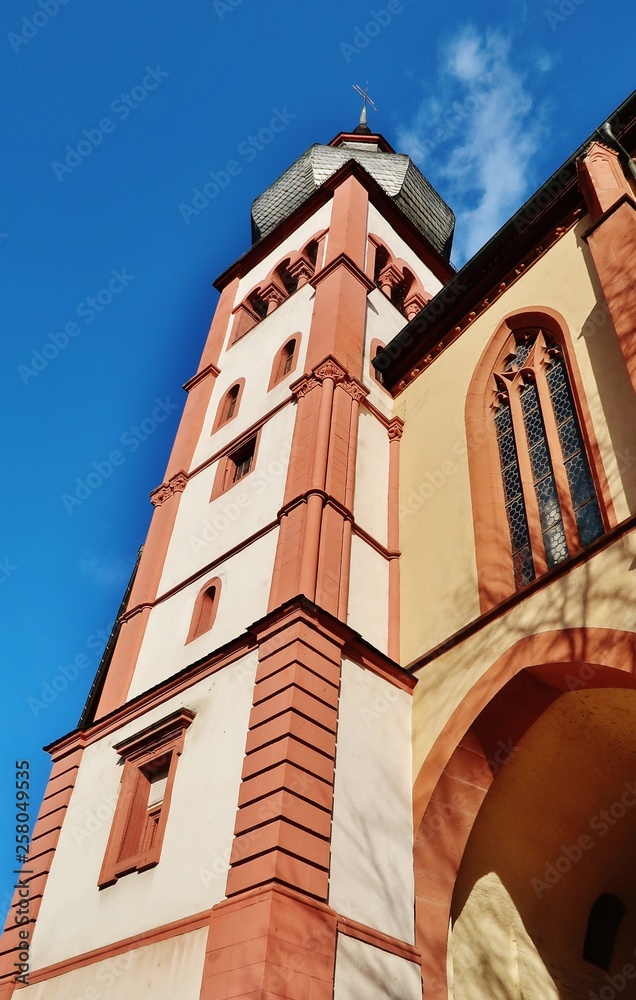 Würzburg, Deutschhauskirche, Turm