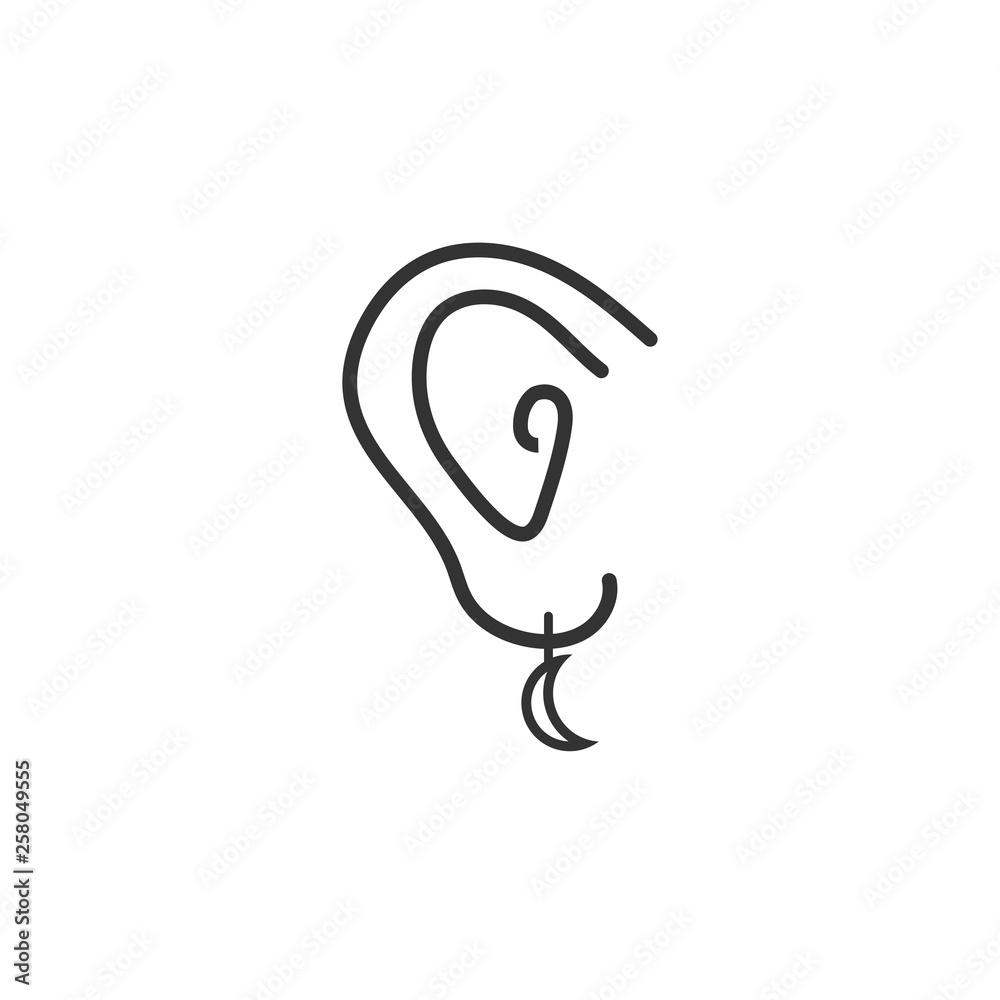 Earring graphic design template vector illustration Earring graphic design template vector illustration