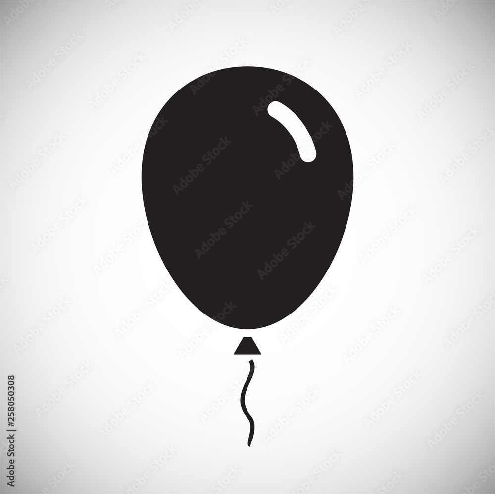 Ballon icon on background for graphic and web design. Simple vector sign. Internet concept symbol for website button or mobile app. Ballon icon on background for graphic and web design. Simple vector sign. Internet concept symbol for website button or mobile app.