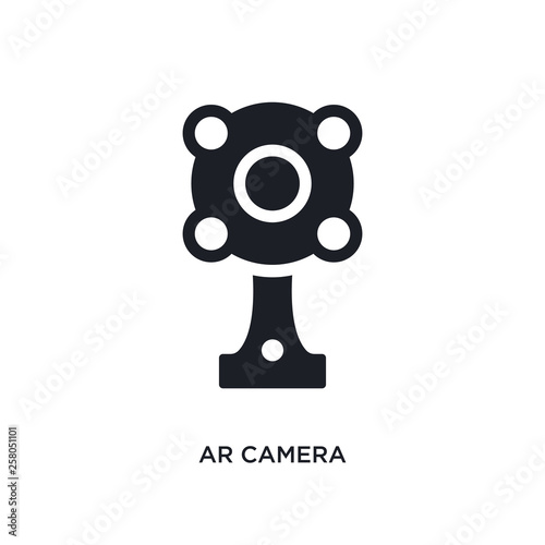 ar camera isolated icon. simple element illustration from artificial intellegence concept icons. ar camera editable logo sign symbol design on white background. can be use for web and mobile