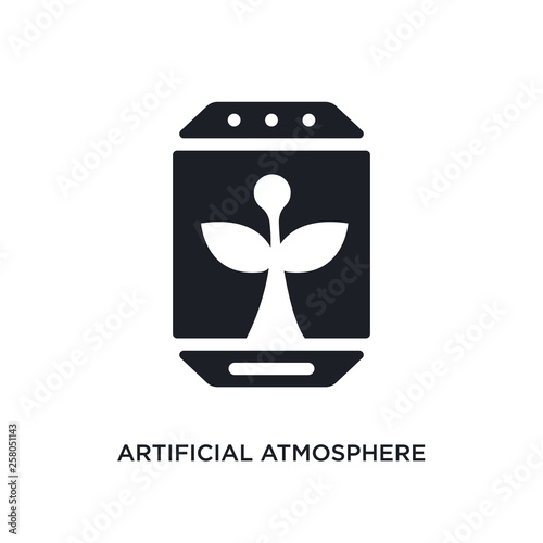 artificial atmosphere isolated icon. simple element illustration from artificial intellegence concept icons. artificial atmosphere editable logo sign symbol design on white background. can be use