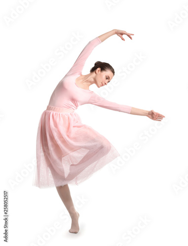 Beautiful young ballerina o...