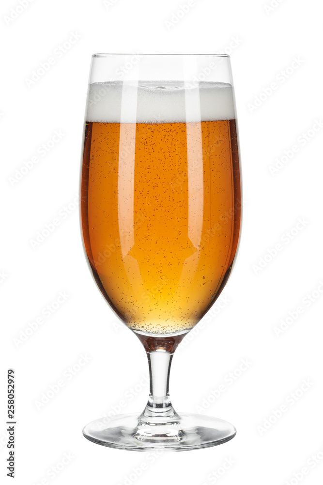 Glass of beer isolated on a white background Glass of beer isolated on a white background