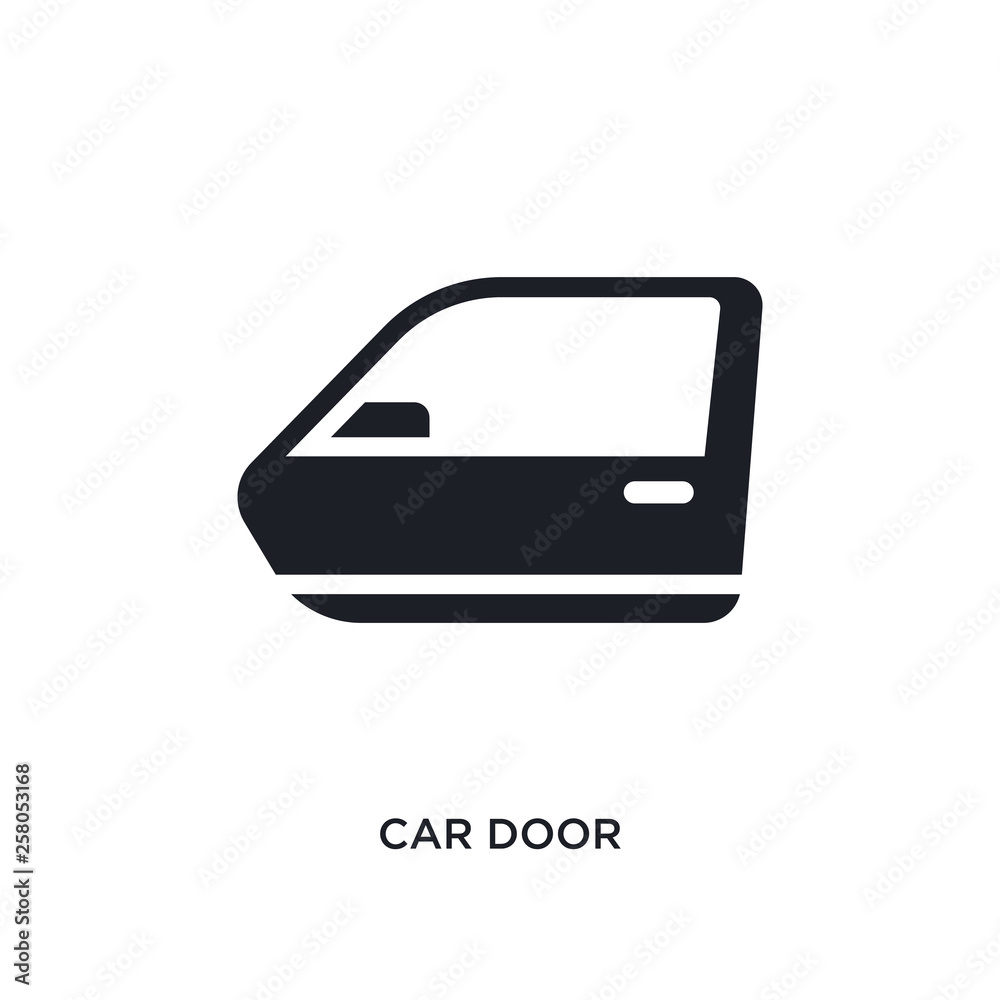 car door isolated icon. simple element illustration from car parts concept icons. car door editable logo sign symbol design on white background. can be use for web and mobile car door isolated icon. simple element illustration from car parts concept icons. car door editable logo sign symbol design on white background. can be use for web and mobile