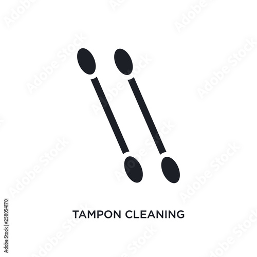 tampon cleaning isolated icon. simple element illustration from cleaning concept icons. tampon cleaning editable logo sign symbol design on white background. can be use for web and mobile