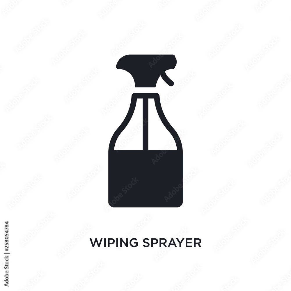wiping sprayer isolated icon. simple element illustration from cleaning concept icons. wiping sprayer editable logo sign symbol design on white background. can be use for web and mobile wiping sprayer isolated icon. simple element illustration from cleaning concept icons. wiping sprayer editable logo sign symbol design on white background. can be use for web and mobile