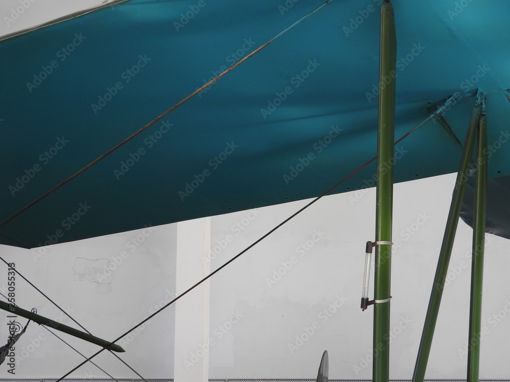 Old aircraft near, skin, parts and engine components. Old aircraft near, skin, parts and engine components.