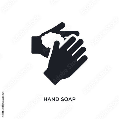 hand soap isolated icon. simple element illustration from cleaning concept icons. hand soap editable logo sign symbol design on white background. can be use for web and mobile