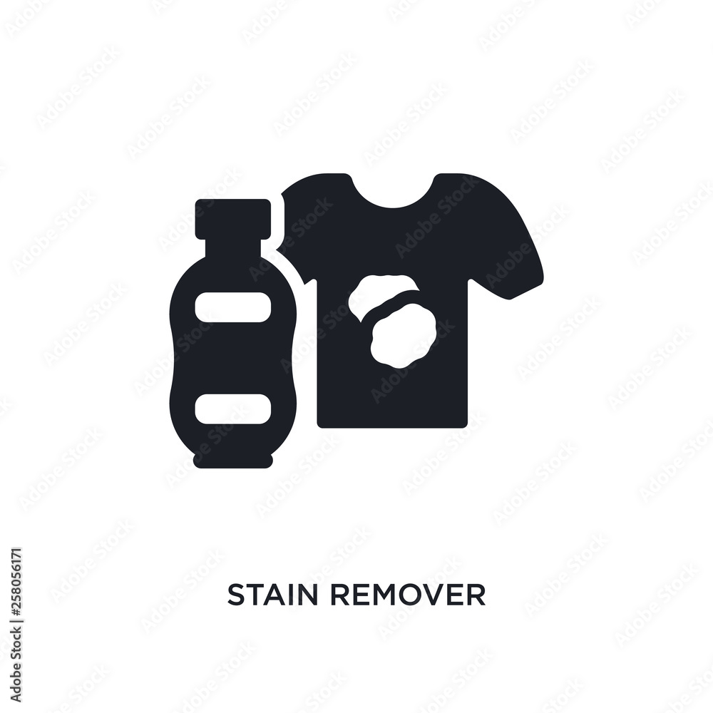stain remover isolated icon. simple element illustration from cleaning concept icons. stain remover editable logo sign symbol design on white background. can be use for web and mobile