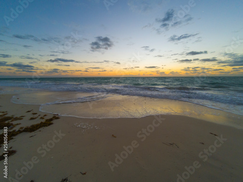 sunrise on playa blanca, cancun Quintana Roo, Mexico