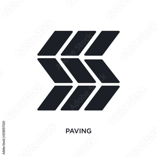 paving isolated icon. simple element illustration from construction concept icons. paving editable logo sign symbol design on white background. can be use for web and mobile