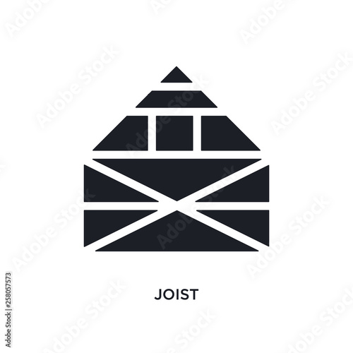 joist isolated icon. simple element illustration from construction concept icons. joist editable logo sign symbol design on white background. can be use for web and mobile