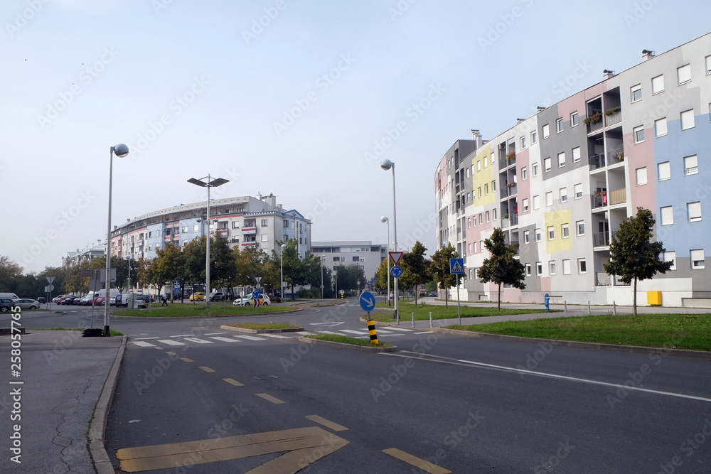 New housing blocks in Malesnica residential area, Zagreb, Croatia