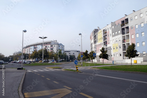 New housing blocks in Malesnica residential area, Zagreb, Croatia © zatletic