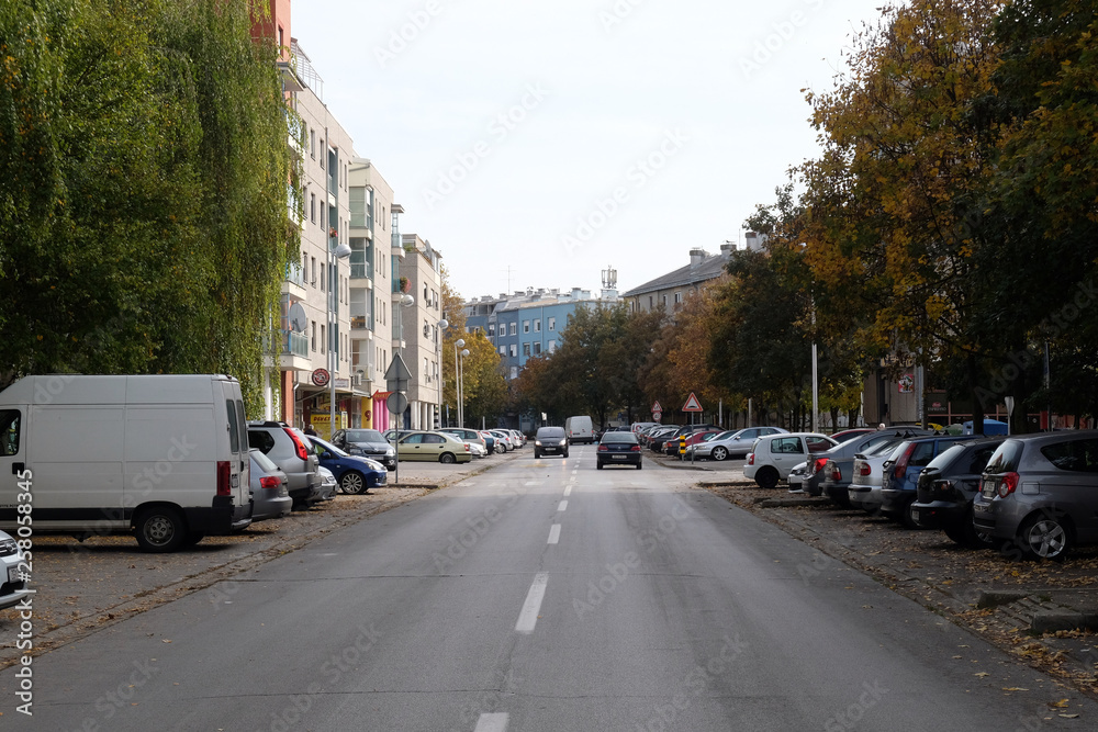 Obraz premium Nowe bloki mieszkalne w dzielnicy mieszkalnej Malesnica w Zagrzebiu w Chorwacji