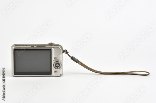 Digital camera isolated on white background