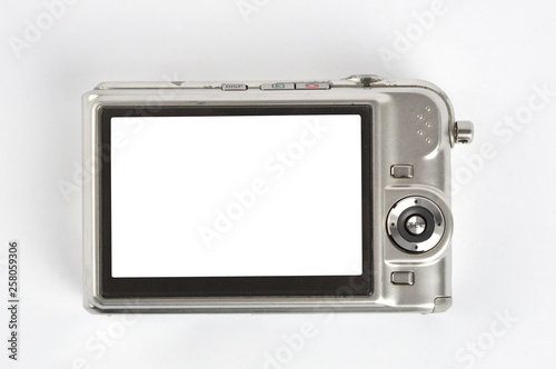 old camera isolated on white background