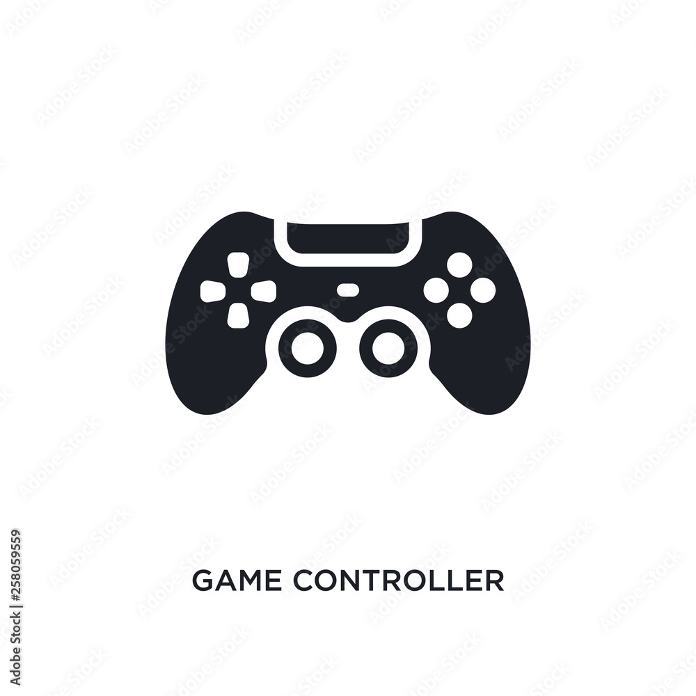 game controller isolated icon. simple element illustration from electronic  devices concept icons. game controller editable logo sign symbol design on  white background. can be use for web and mobile vector de Stock