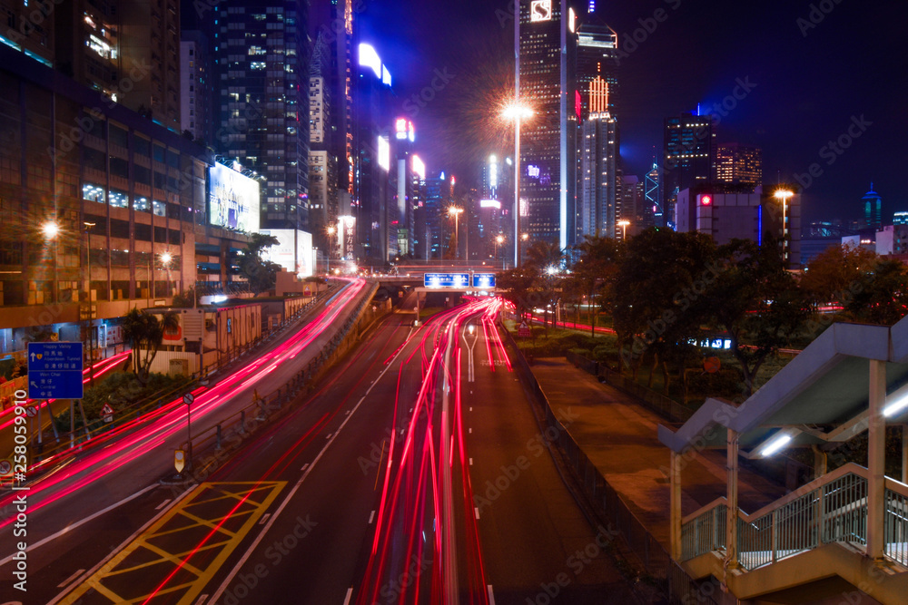 Obraz premium Long Time Exposure HK