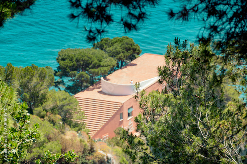 Fototapeta Naklejka Na Ścianę i Meble -  Die berühmte Villa Malaparte auf der Insel Capri, Italien