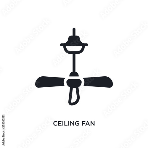 Ceiling Fan Isolated Icon Simple Element Illustration From Electronic Devices Concept Icons Ceiling Fan Editable Logo Sign Symbol Design On White Background Can Be Use For Web And Mobile Stock Vector