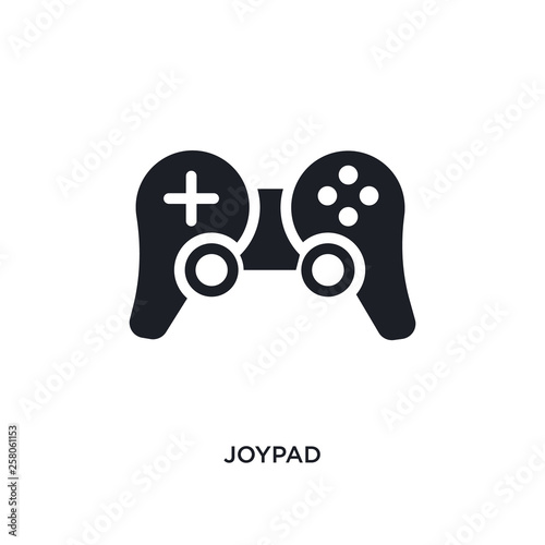 joypad isolated icon. simple element illustration from electronic stuff fill concept icons. joypad editable logo sign symbol design on white background. can be use for web and mobile