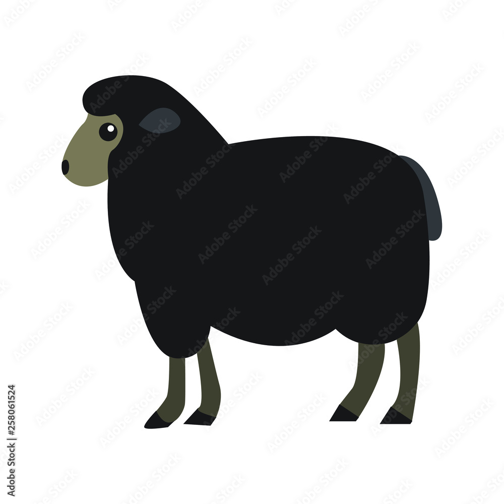 Black sheep emoji vector Stock Vector Adobe Stock