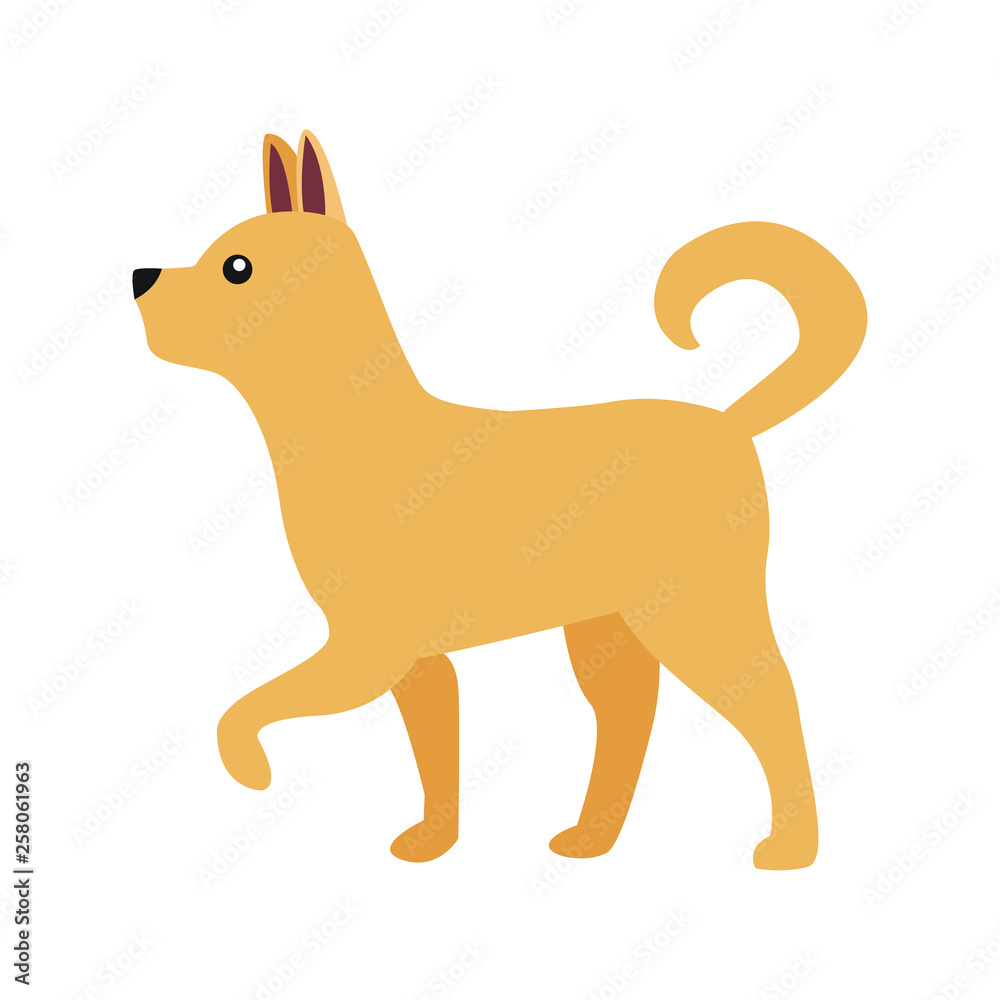 Dog emoji vector