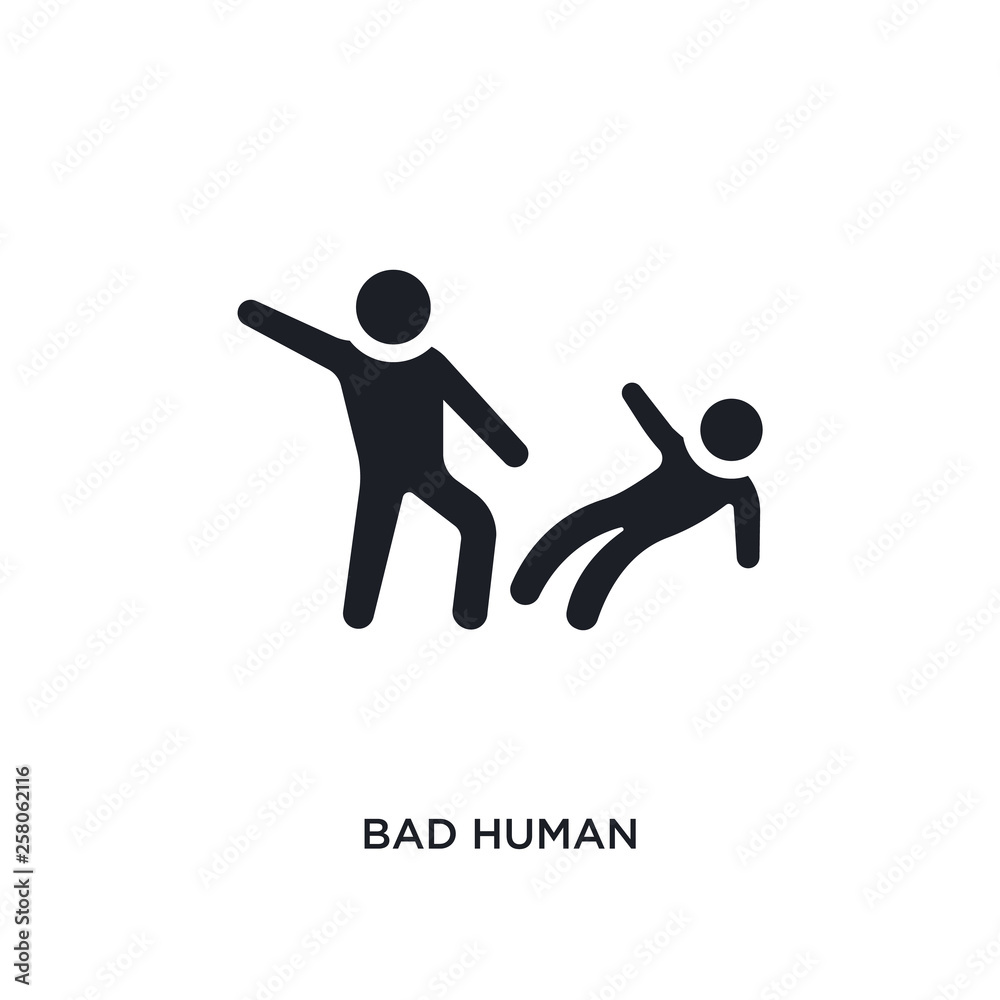 bad human isolated icon. simple element illustration from feelings concept icons. bad human editable logo sign symbol design on white background. can be use for web and mobile bad human isolated icon. simple element illustration from feelings concept icons. bad human editable logo sign symbol design on white background. can be use for web and mobile