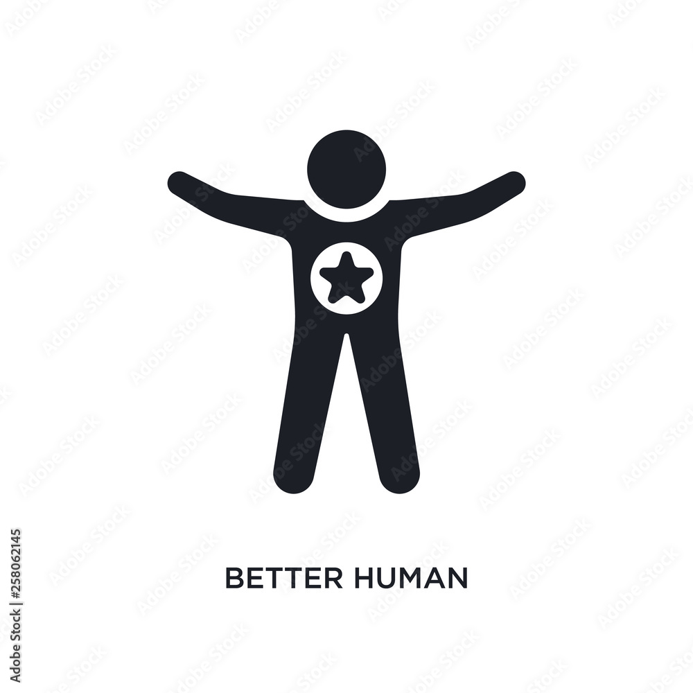 better human isolated icon. simple element illustration from feelings concept icons. better human editable logo sign symbol design on white background. can be use for web and mobile better human isolated icon. simple element illustration from feelings concept icons. better human editable logo sign symbol design on white background. can be use for web and mobile