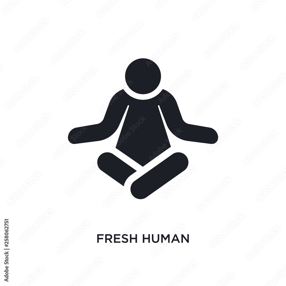 fresh human isolated icon. simple element illustration from feelings concept icons. fresh human editable logo sign symbol design on white background. can be use for web and mobile