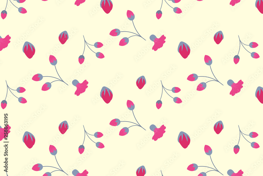 Delicate Pink Flower Vector Background