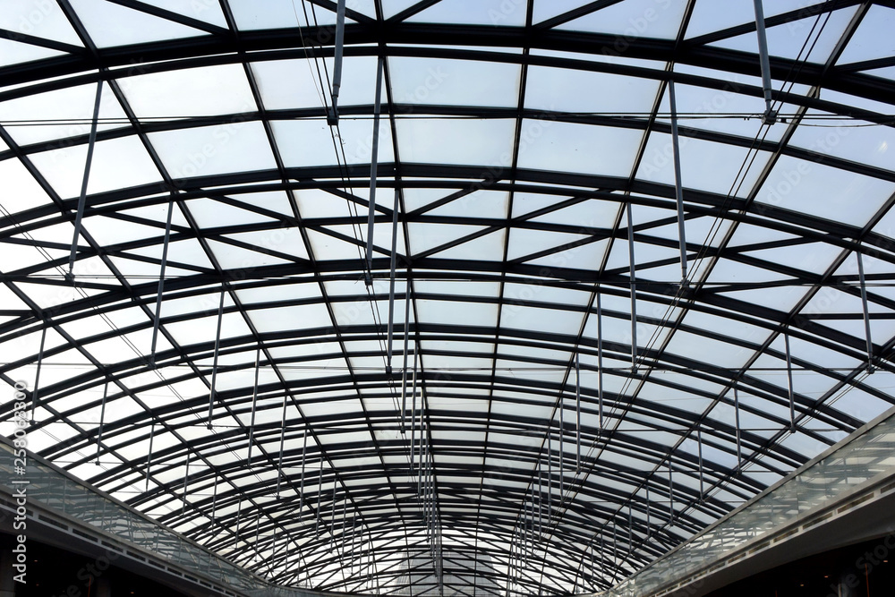 ceiling of modern building