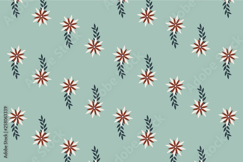seamless pattern with flowers
