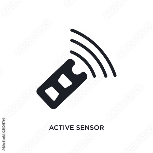 active sensor isolated icon. simple element illustration from general-1 concept icons. active sensor editable logo sign symbol design on white background. can be use for web and mobile