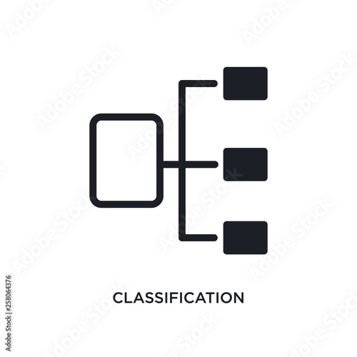 classification isolated icon. simple element illustration from general-1 concept icons. classification editable logo sign symbol design on white background. can be use for web and mobile