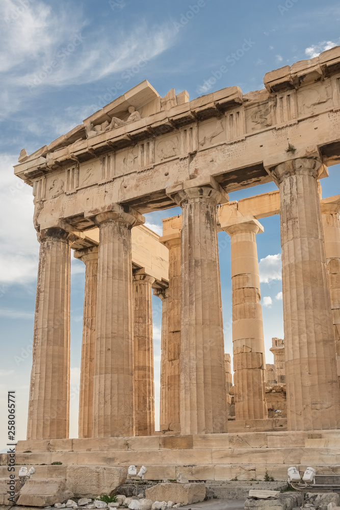 Fototapeta premium Columns of Parthenon temple in Acropolis