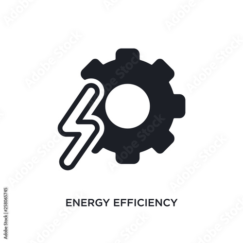 energy efficiency isolated icon. simple element illustration from general-1 concept icons. energy efficiency editable logo sign symbol design on white background. can be use for web and mobile