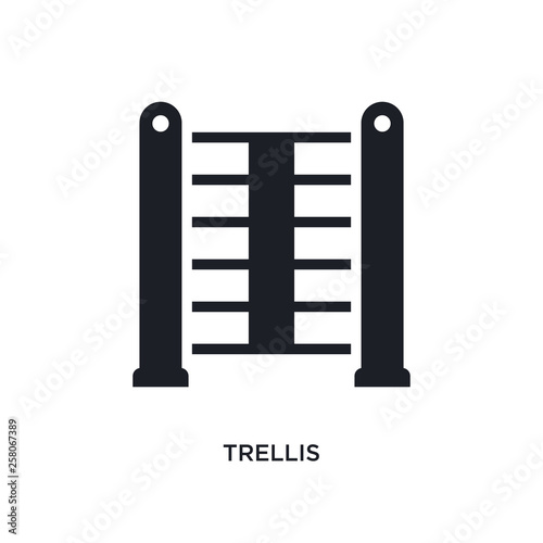 trellis isolated icon. simple element illustration from gym equipment concept icons. trellis editable logo sign symbol design on white background. can be use for web and mobile photo