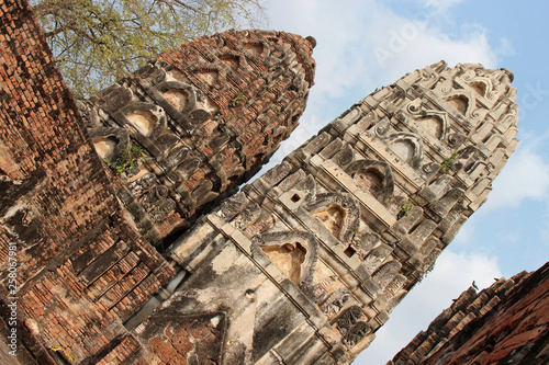 Buddhist (Wat Si Sawai) temple in Sukhothai (Thailand)