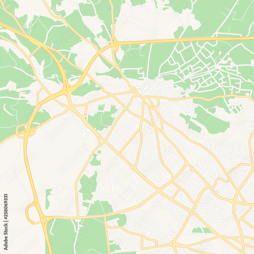 Fototapeta premium Aradippou , Cyprus printable map