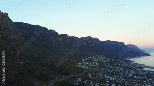 Sunrise over Cape Town from atop the Lions Head