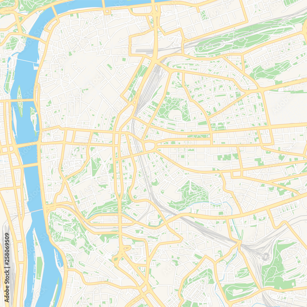 Prague, Czechia printable map