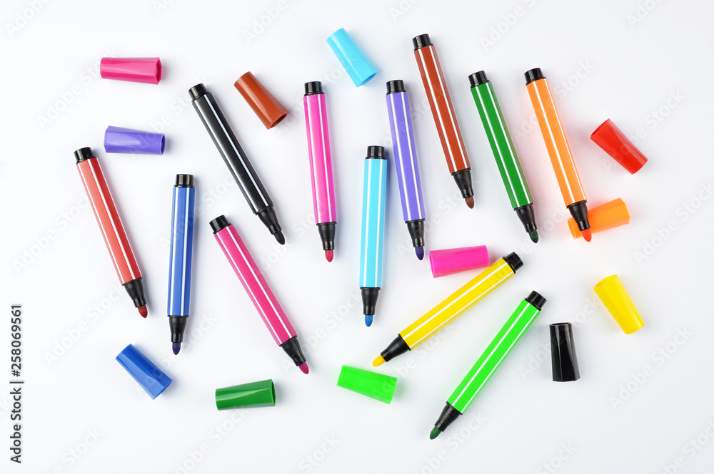 Colorful felt tip pens Colorful felt tip pens
