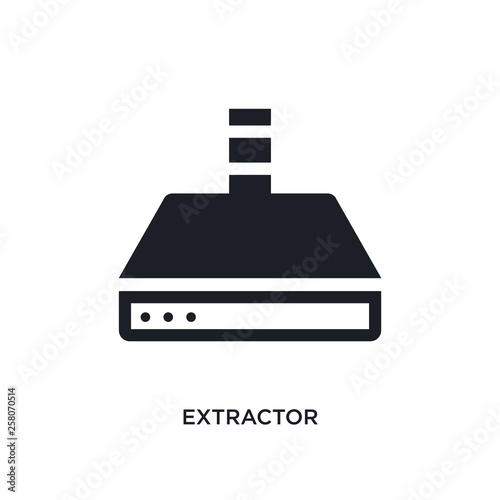 extractor isolated icon. simple element illustration from hygiene concept icons. extractor editable logo sign symbol design on white background. can be use for web and mobile