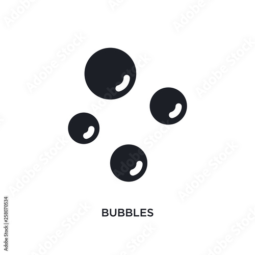 bubbles isolated icon. simple element illustration from hygiene concept icons. bubbles editable logo sign symbol design on white background. can be use for web and mobile