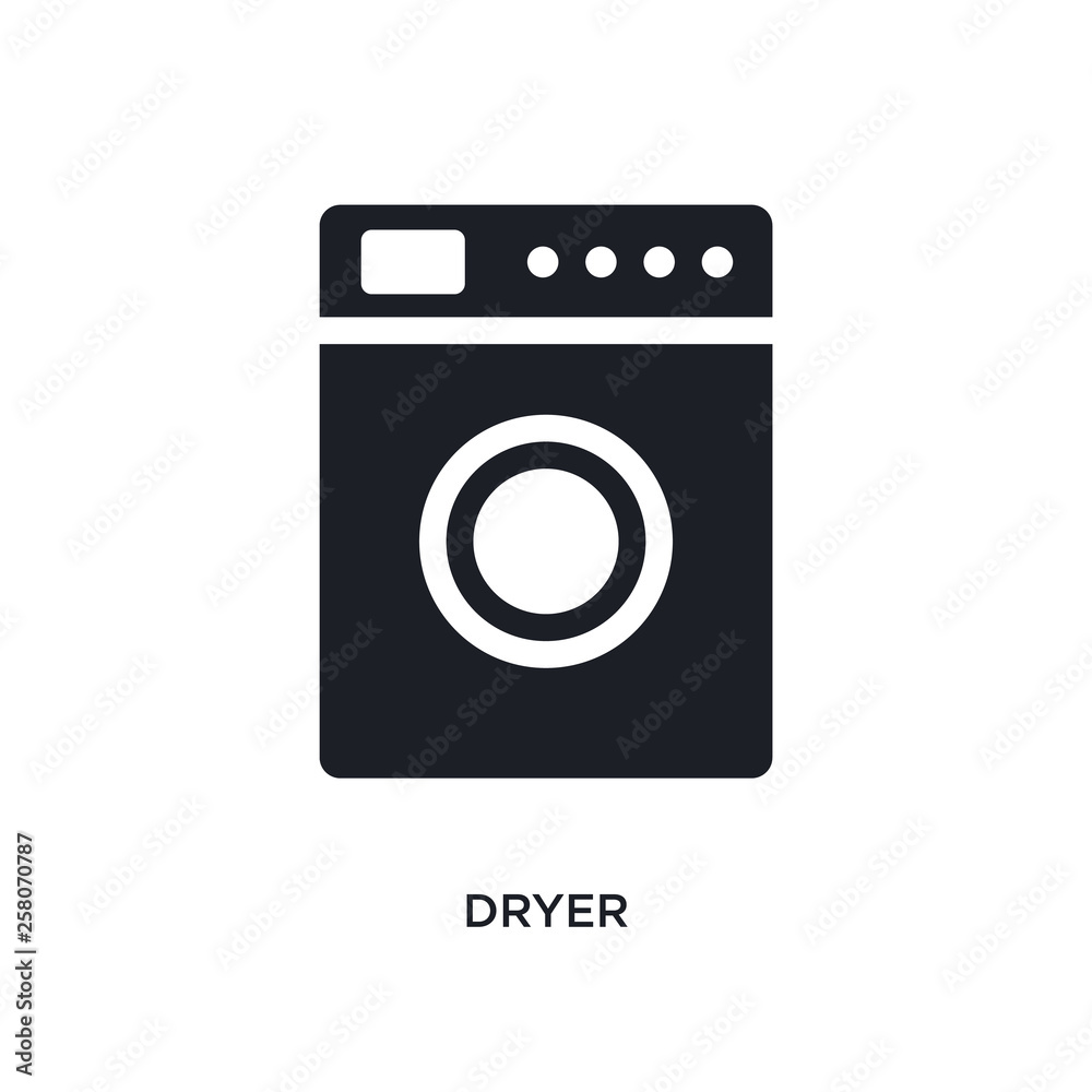 dryer isolated icon. simple element illustration from hygiene concept icons. dryer editable logo sign symbol design on white background. can be use for web and mobile dryer isolated icon. simple element illustration from hygiene concept icons. dryer editable logo sign symbol design on white background. can be use for web and mobile