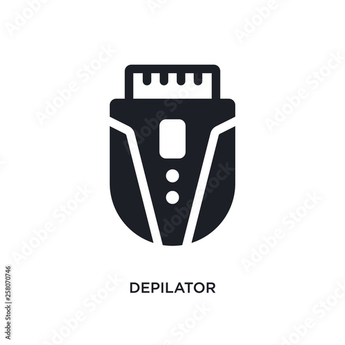 depilator isolated icon. simple element illustration from hygiene concept icons. depilator editable logo sign symbol design on white background. can be use for web and mobile